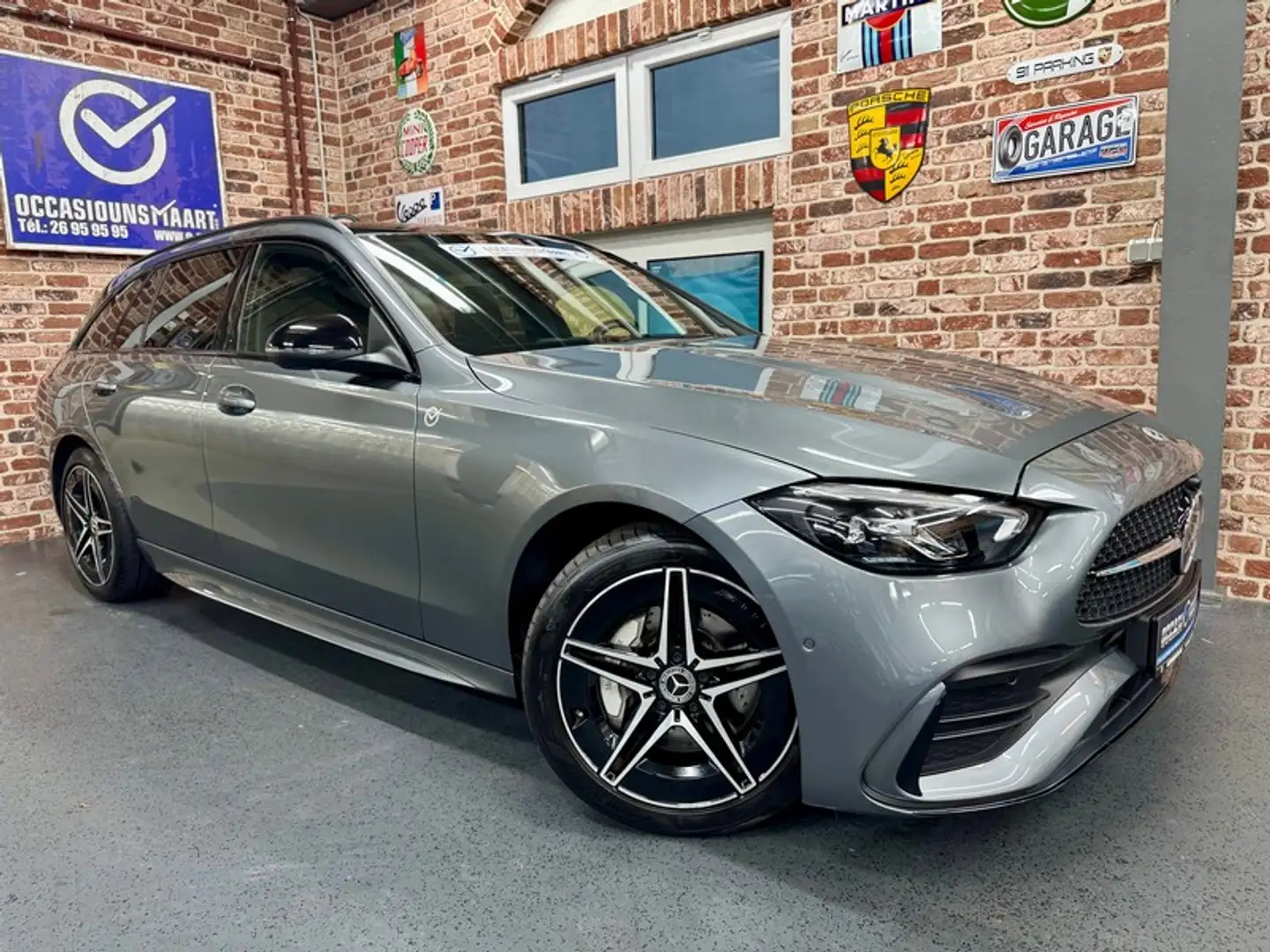 Mercedes-Benz C 300 C 300d 2.0 197cv 9G-TRONIC AMG-LINE Gris - 1