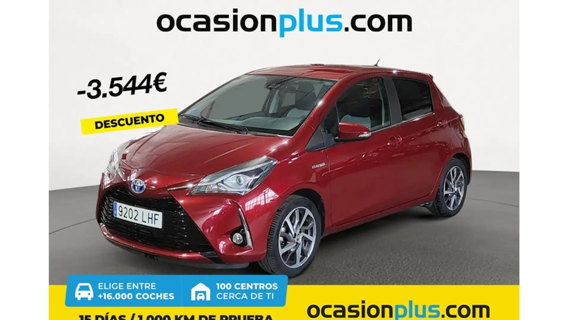 Toyota Yaris 100H 1.5 Feel! Rojo - 1