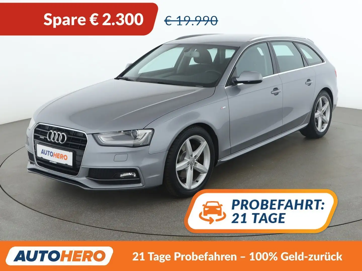 Audi A4 2.0 TDI quattro Attraction S line Grau - 1