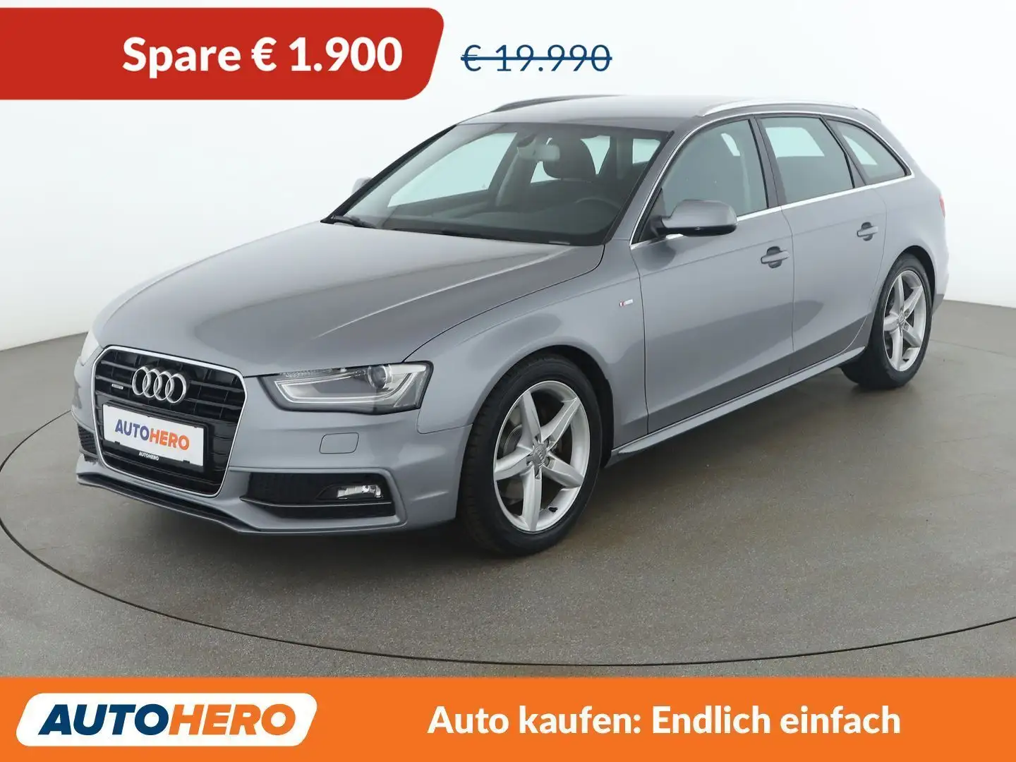 Audi A4 2.0 TDI quattro Attraction S line Grau - 1