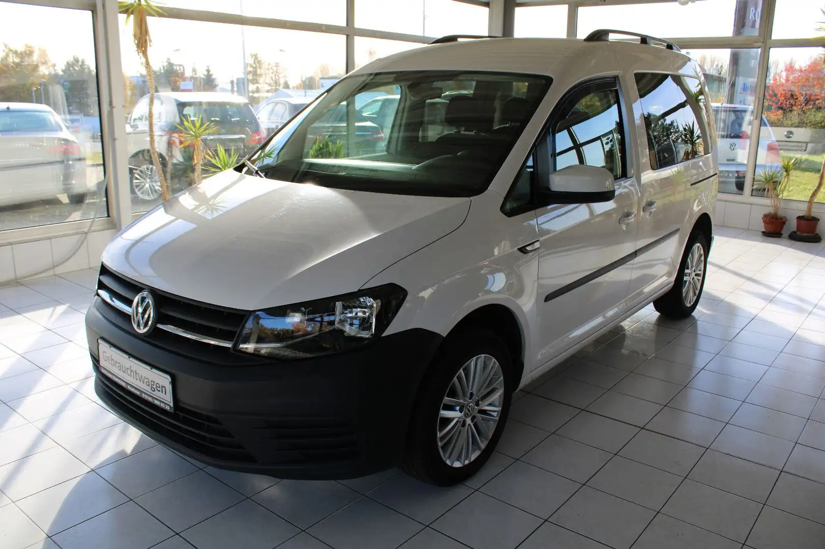 Volkswagen Caddy PKW 5-SITZE KLIMA TEMPOMAT PDC AHZV Weiß - 1