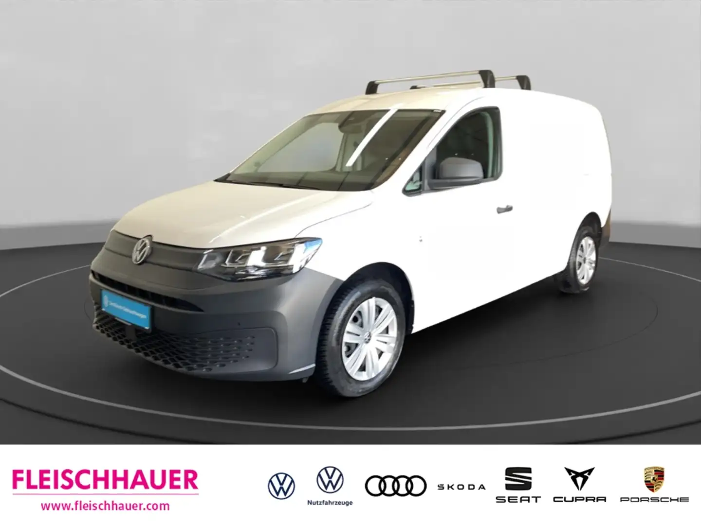 Volkswagen Caddy 1.5 TSI Cargo Navi DAB PDCv+h Klimaautomatik Wit - 1