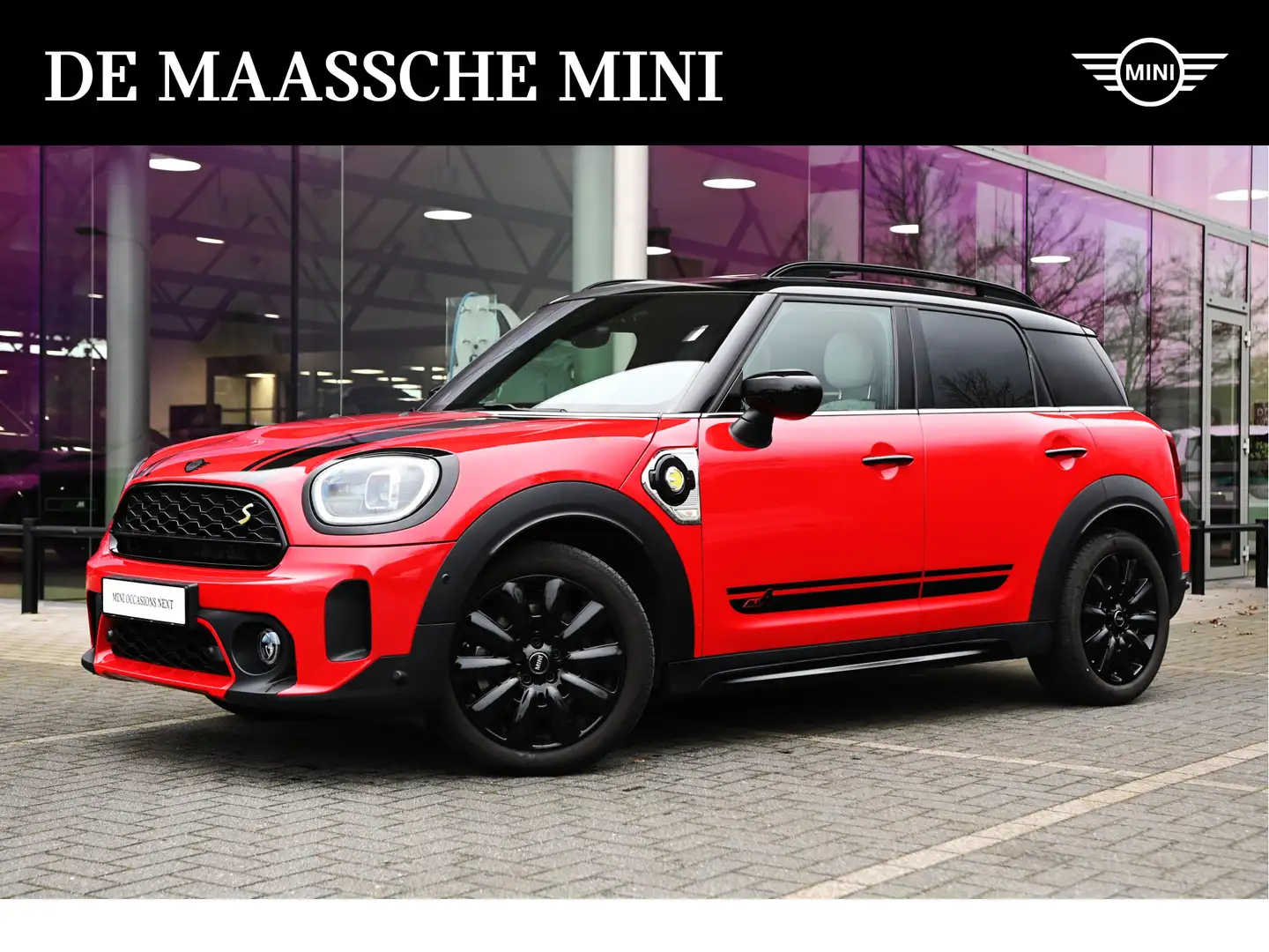 MINI Cooper S Countryman E ALL4 Classic Automaat / Panoramadak / Achteruitr Rood - 1