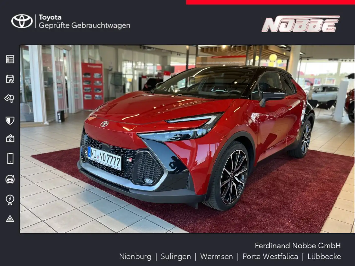 Toyota C-HR 2.0 Hybrid AWD GR SPORT Premiere Rood - 1