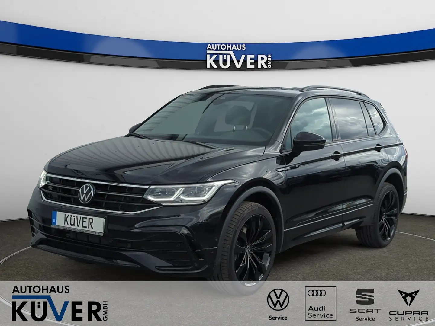 Volkswagen Tiguan Allspace R-Line 2,0 TDI DSG 4M+Pano+AHK Schwarz - 1