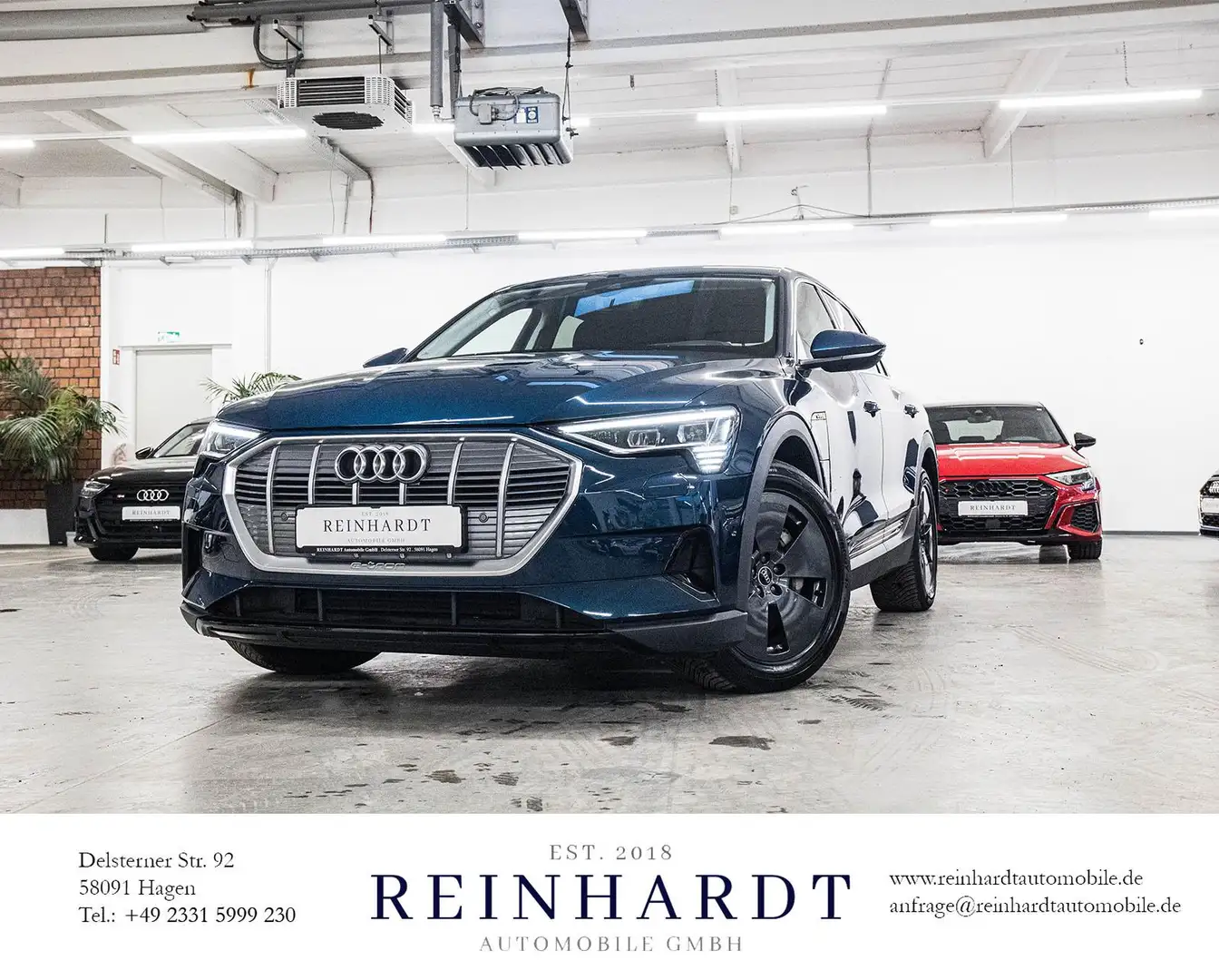 Audi e-tron 50 Q MATRIX/ACC/HuD/DAB/KEYLESS/KAMERA/VC Blau - 1