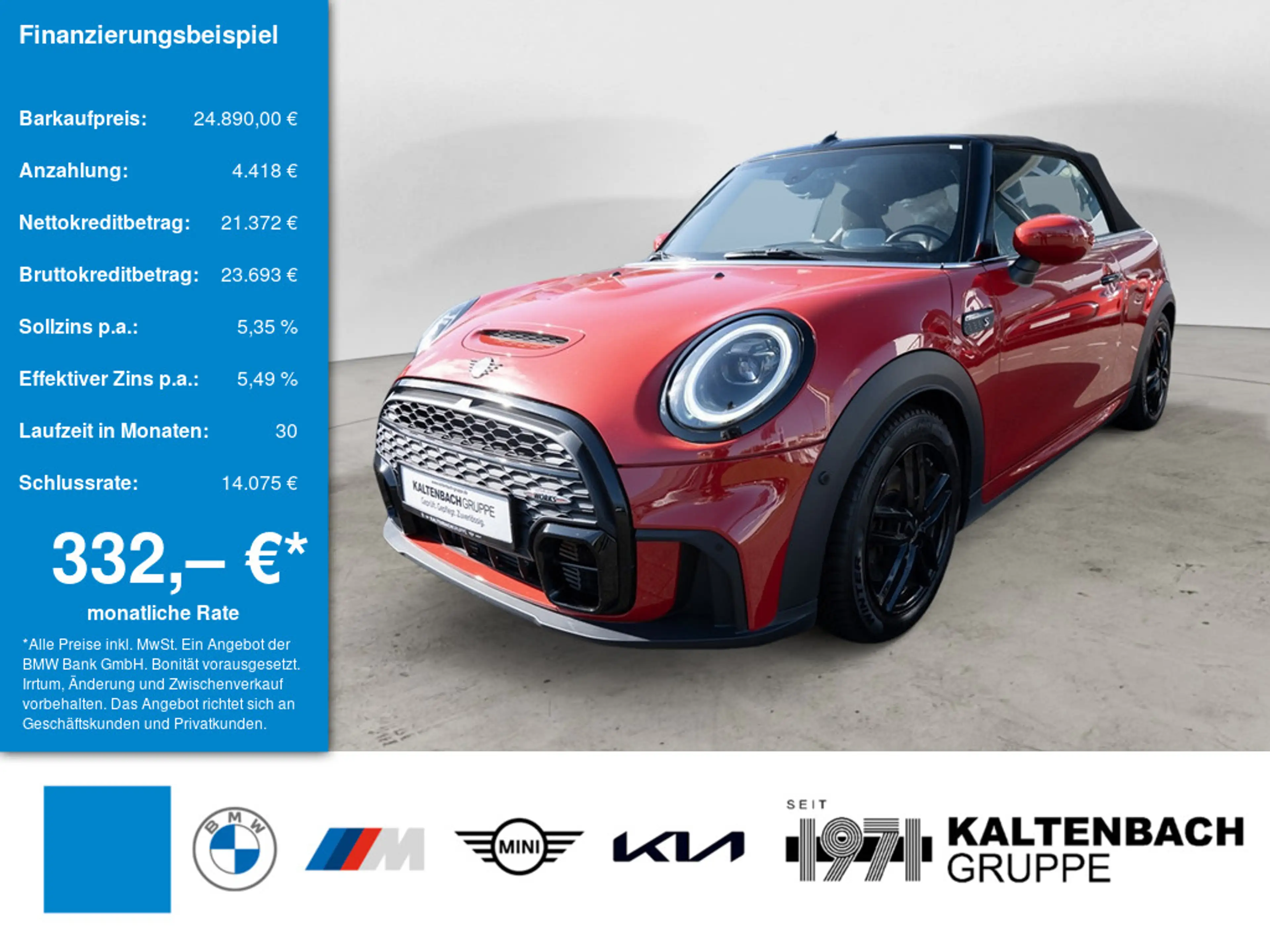 MINI Cooper S Cabrio JCW Trim FACEL. HUD LED ACC