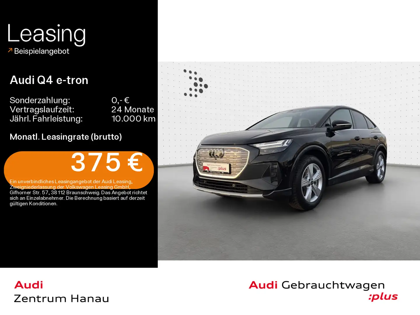 Audi Q4 e-tron Sportback 40 S-LINE*AHK*KAMERA*HUD*20Z Schwarz - 1