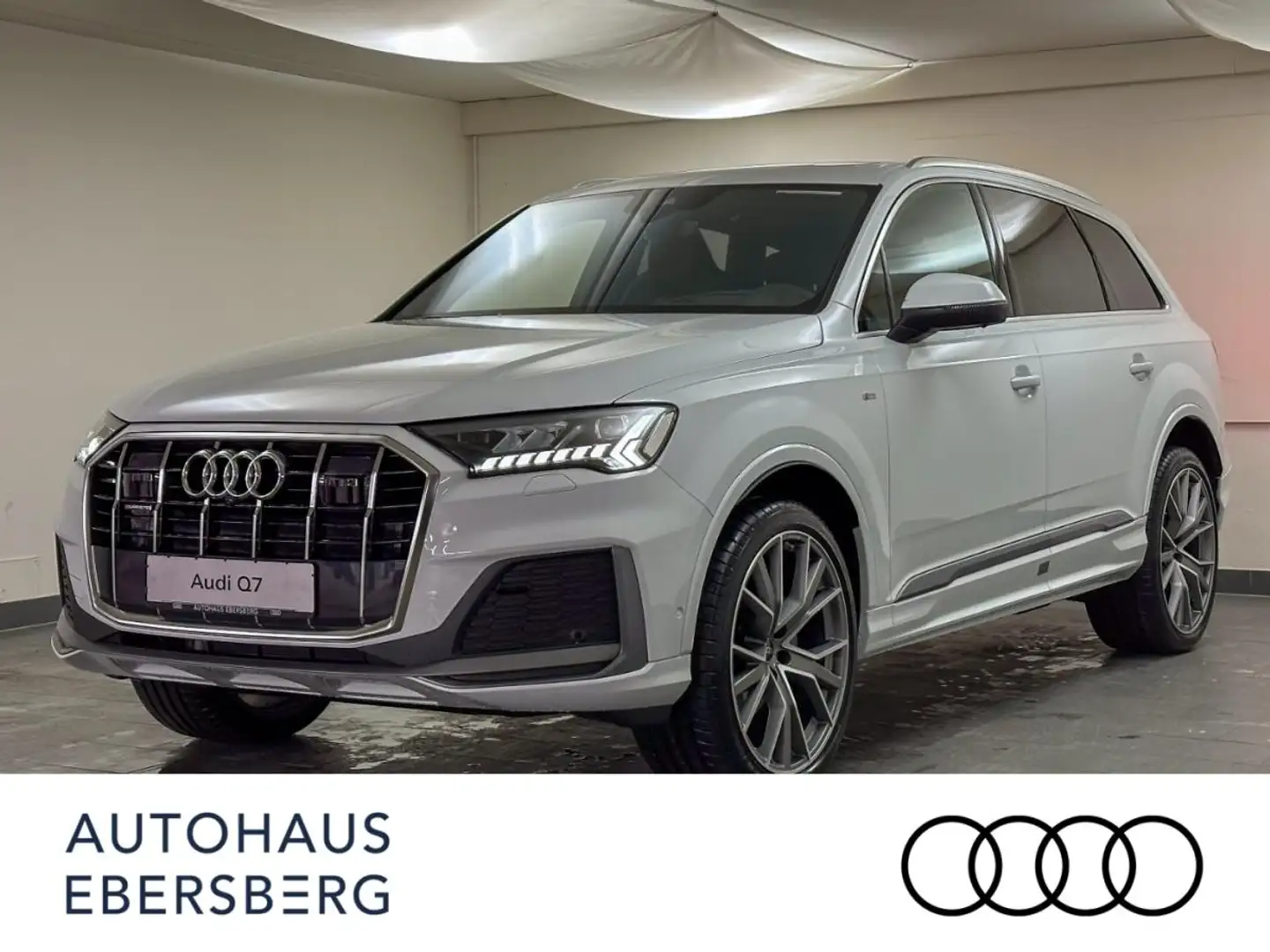 Audi Q7 S line 50 TDI quattro Matrix Panorama UGK SHZ VO+H Weiß - 1
