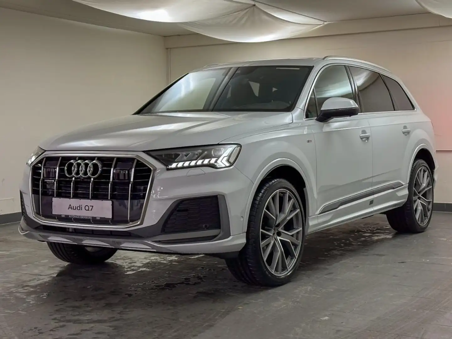 Audi Q7 S line 50 TDI quattro Matrix Panorama UGK SHZ VO+H Weiß - 2