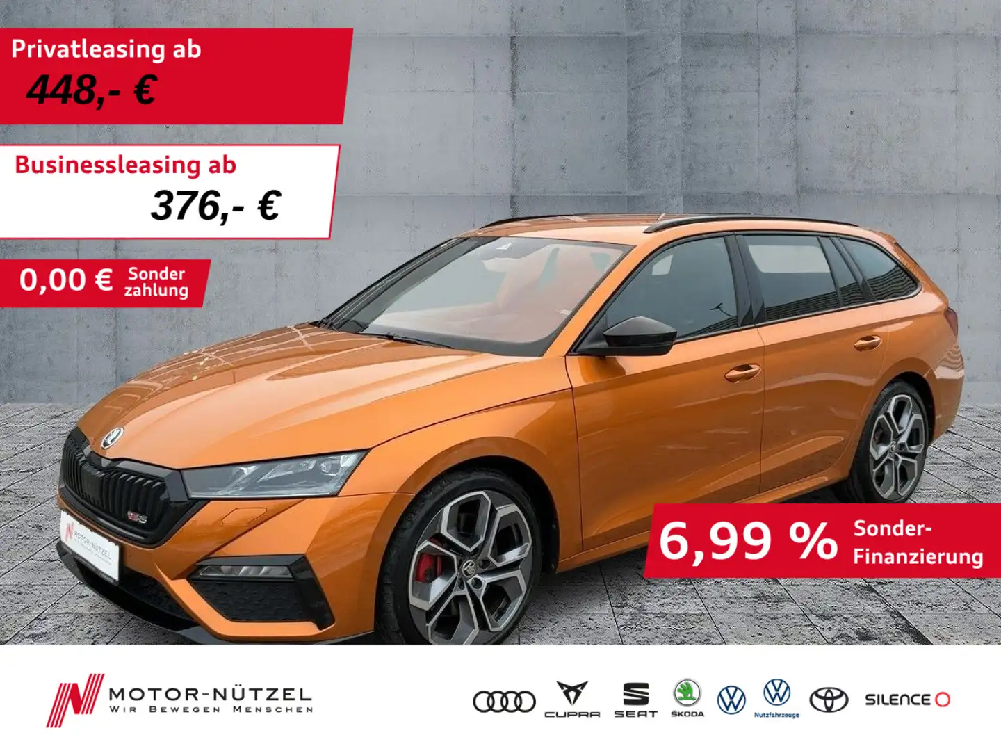 Skoda Octavia Combi RS EDITION 2.0 TSI DSG MATRIX+AHK Orange - 1