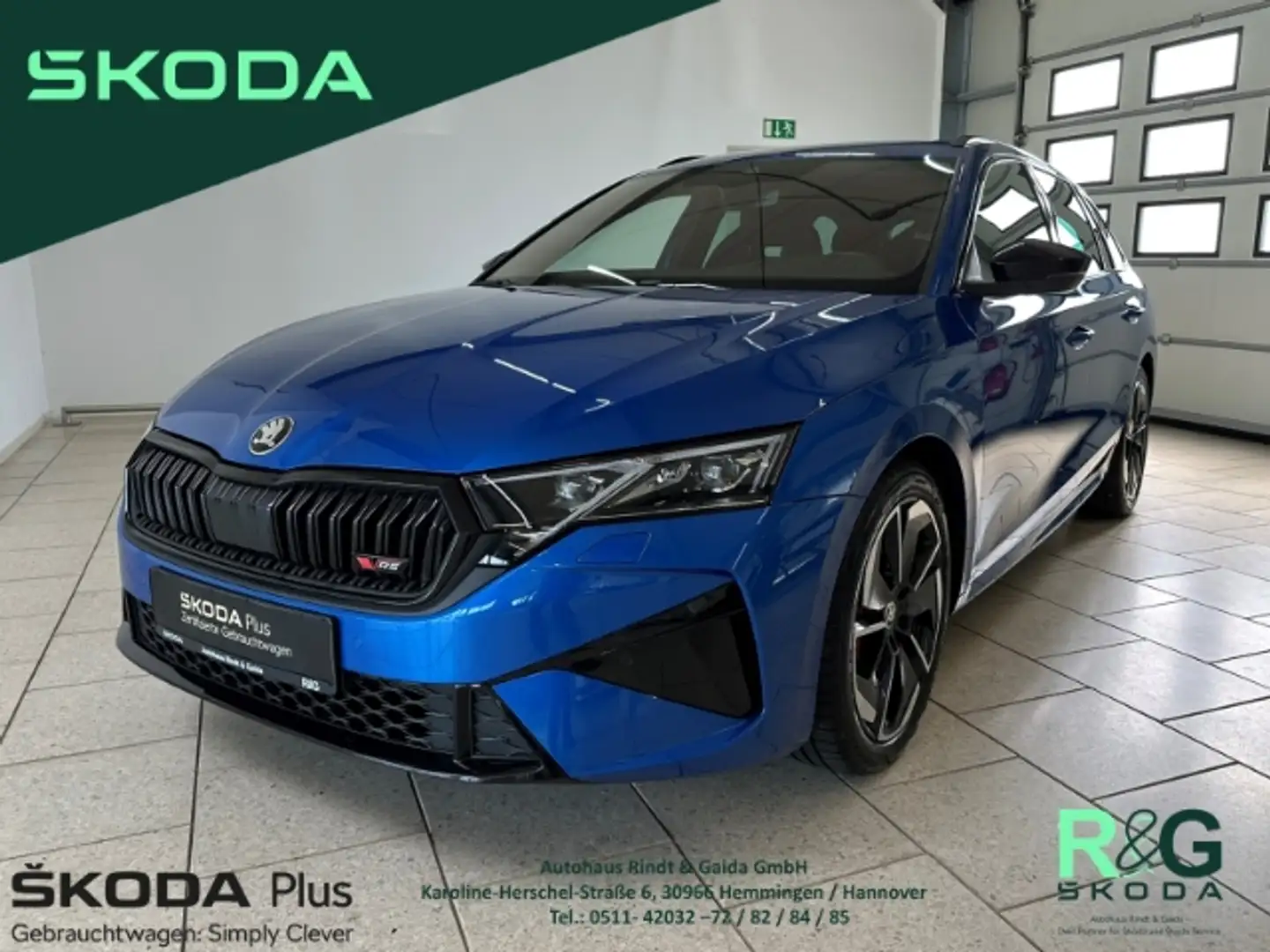 Skoda Octavia Combi 2.0 TSI RS DSG HUD Matrix ACC AHK Kamera Blau - 1