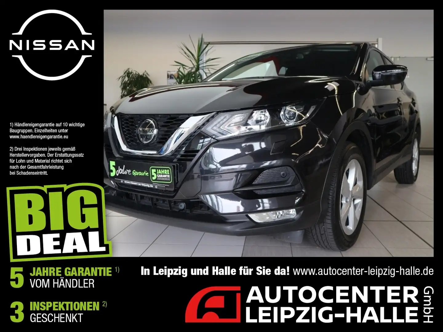 Nissan Qashqai 1.3 DIG-T Acenta Navi Kamera Spurhalter Schwarz - 1