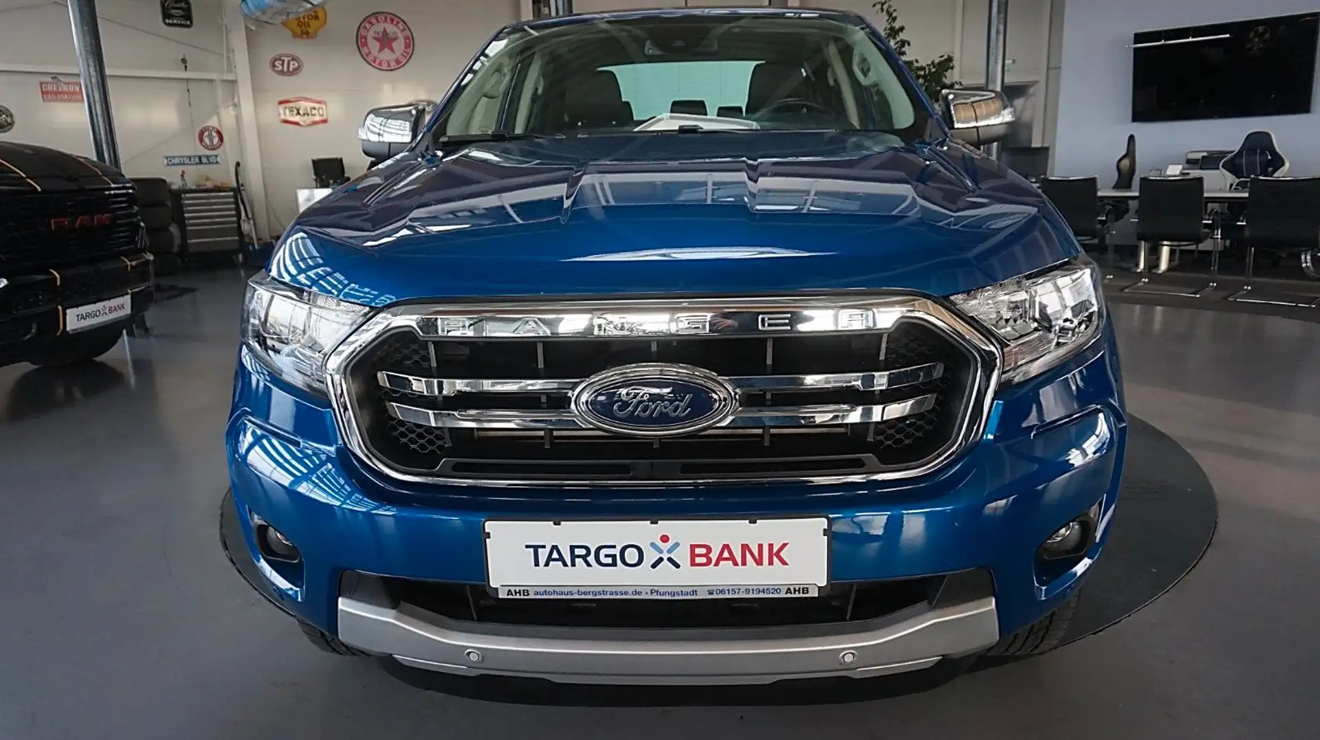 Ford Ranger Limited Doka*4x4*Navi*Leder*AHK*Temp* Blau - 2
