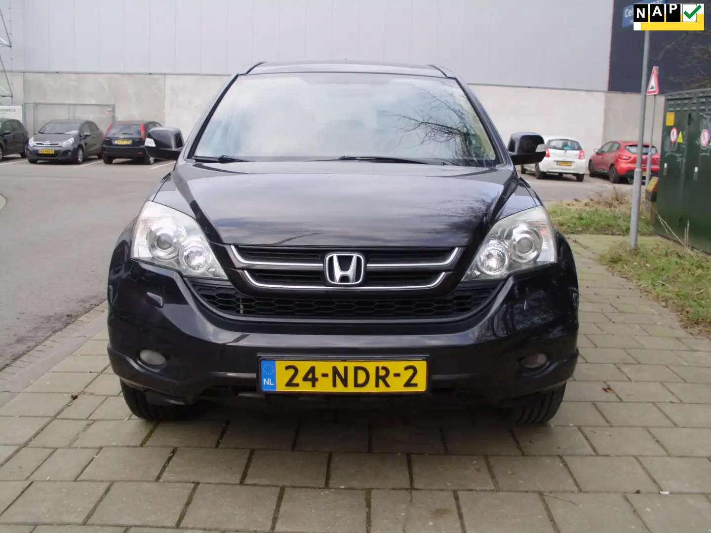Honda CR-V 2.0i Executive automaat met leer navi airco pan da Zwart - 1