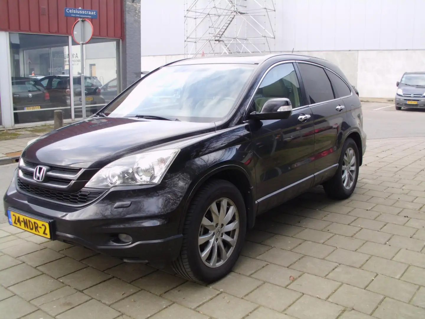 Honda CR-V 2.0i Executive automaat met leer navi airco pan da Zwart - 2