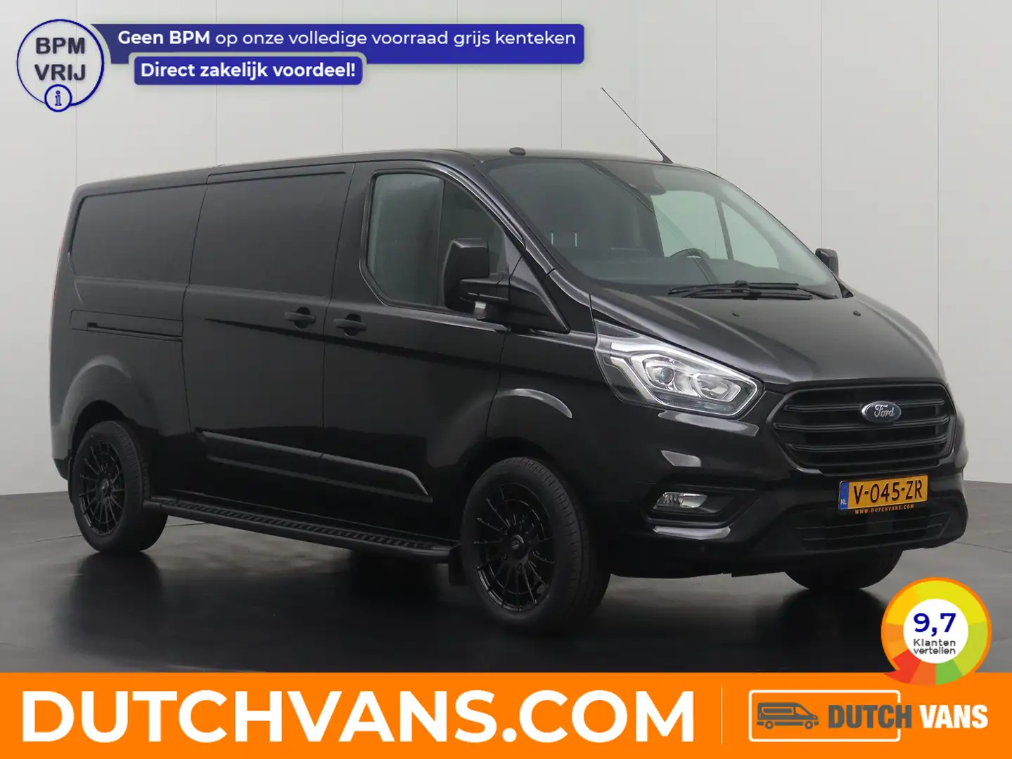 Ford Transit Custom 2.0TDCI Lang Business+ | Navigatie | Camera | Airc Zwart - 1