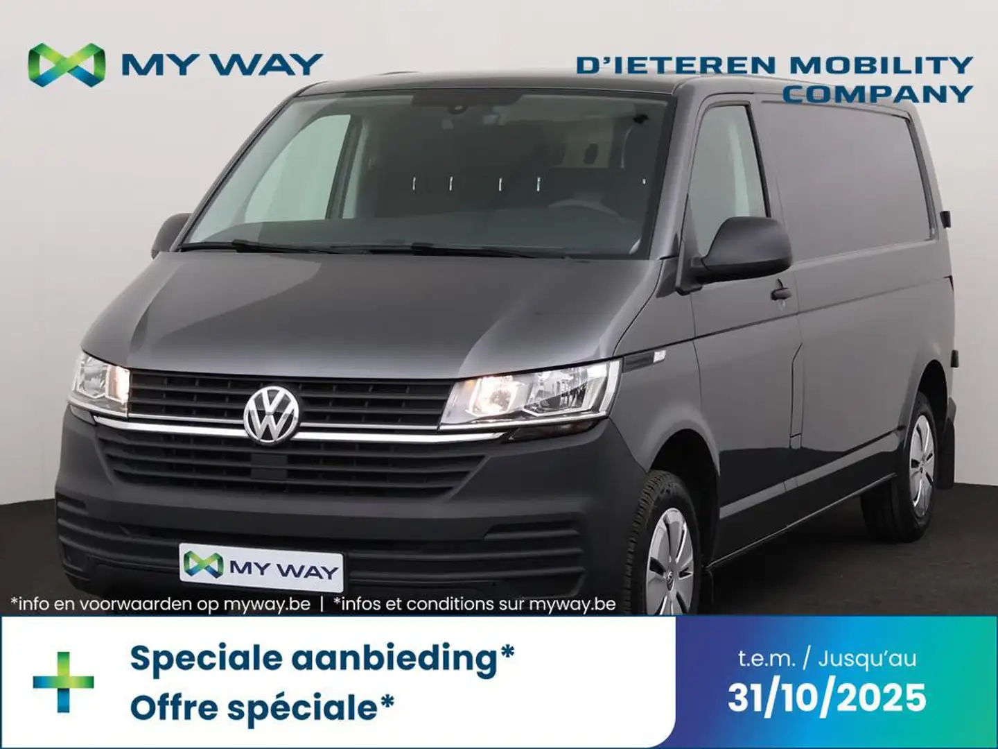 Volkswagen Transporter 2.0 TDI 150 PK 6v / Cruise Control / Bluetooth / Airco Grijs - 1