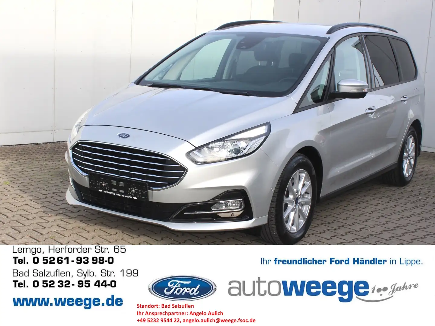 Ford Galaxy Trend Start/Stopp 2,0 EcoBlue Silber - 1