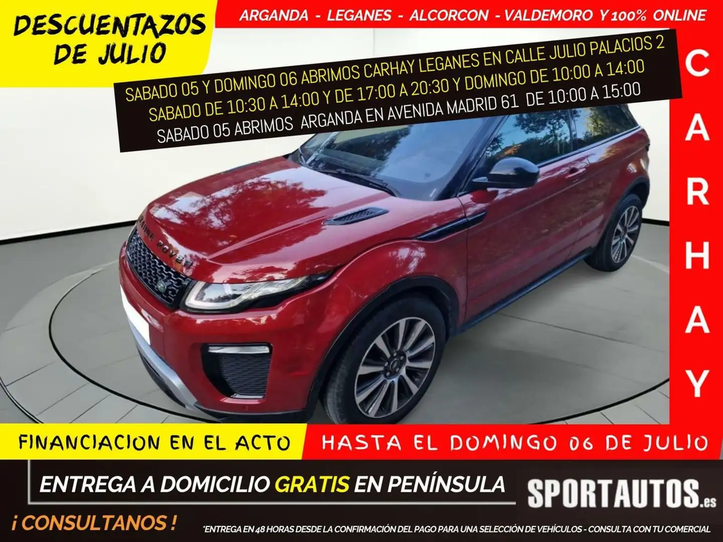 Land Rover Range Rover EVOQUE Czerwony - 1