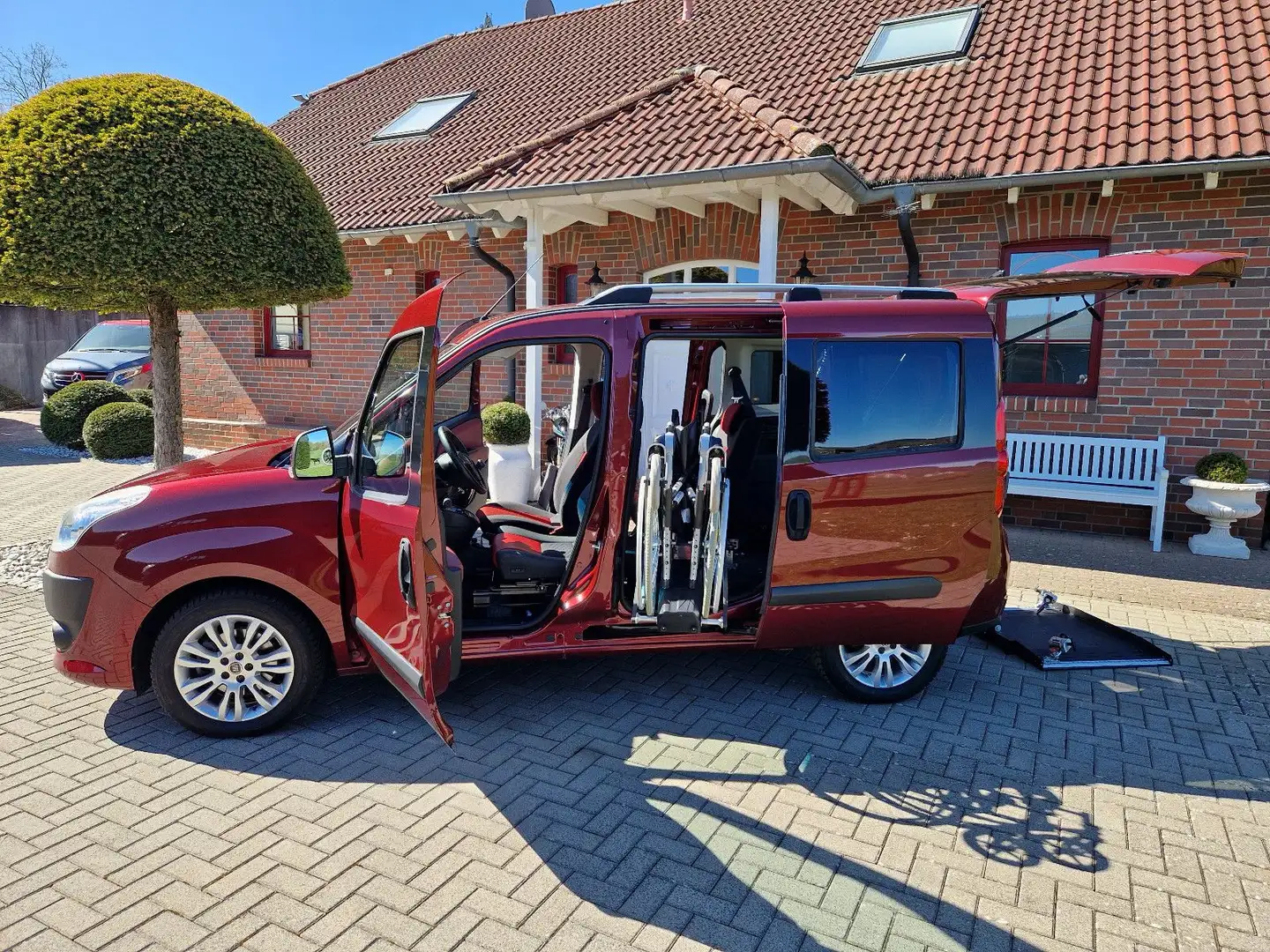 Fiat Doblo Easy*Behindertengerecht/Selbstfahrer Rot - 2
