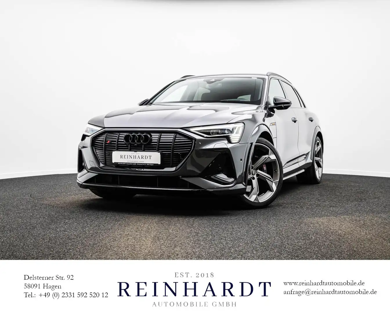 Audi e-tron S BLACK/22Z./MTRX/ACC/HuD/NACHT/PANO/360° Gris - 1