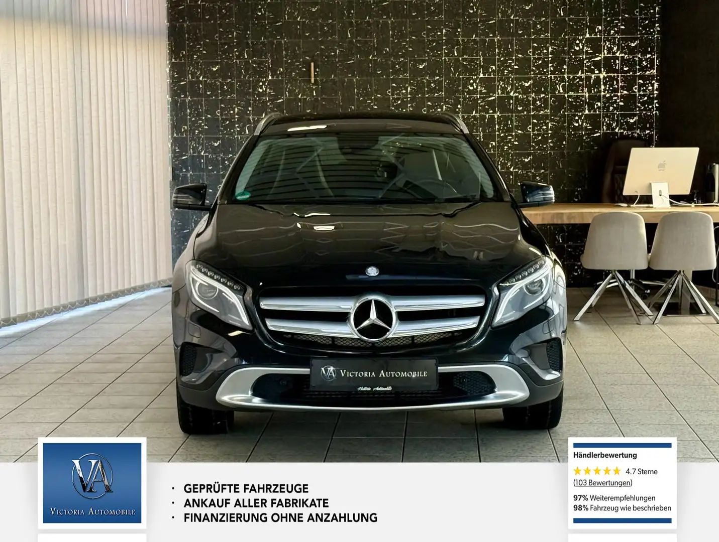 Mercedes-Benz GLA 220 CDI / d 4Matic 2 Hand. Rückfahrkamera. Xenon. Noir - 2
