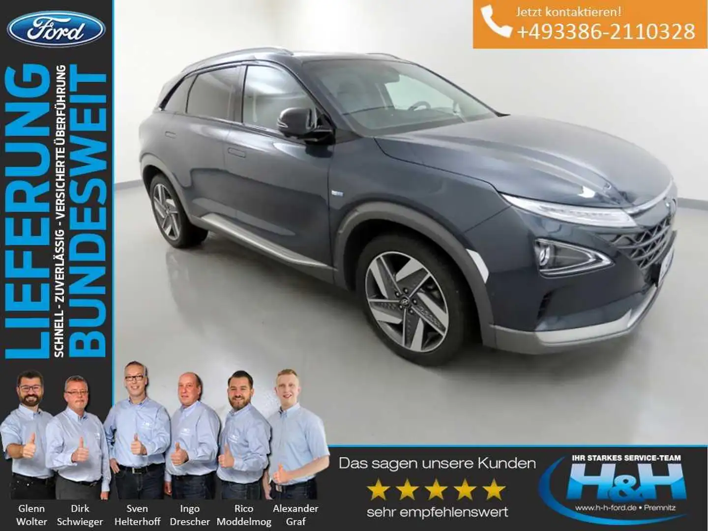 Hyundai NEXO ACC+GSD+Premium Paket+Assistsyst. Blue - 1