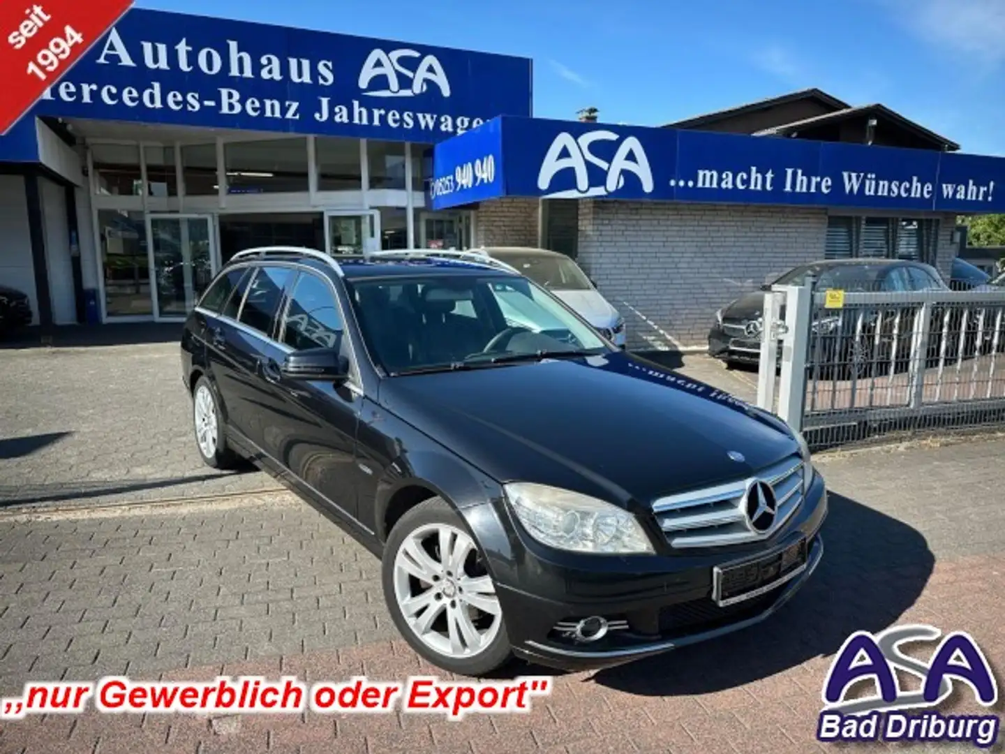 Mercedes-Benz C 200 T d+Gewerbe/ Export+Avantgarde+AHK+Sitzheizung+ Negro - 1