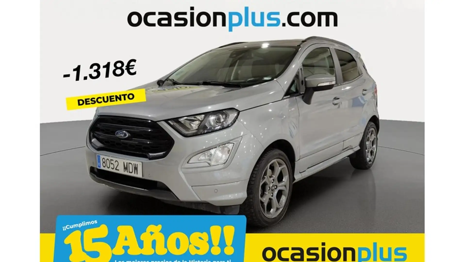 Ford EcoSport 1.0 EcoBoost ST Line 125 Argent - 1