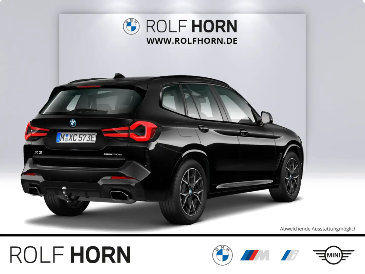 BMW X3 xDrive30e M Sportpaket AHK HUD ACC Pano RfKam Schwarz - 2