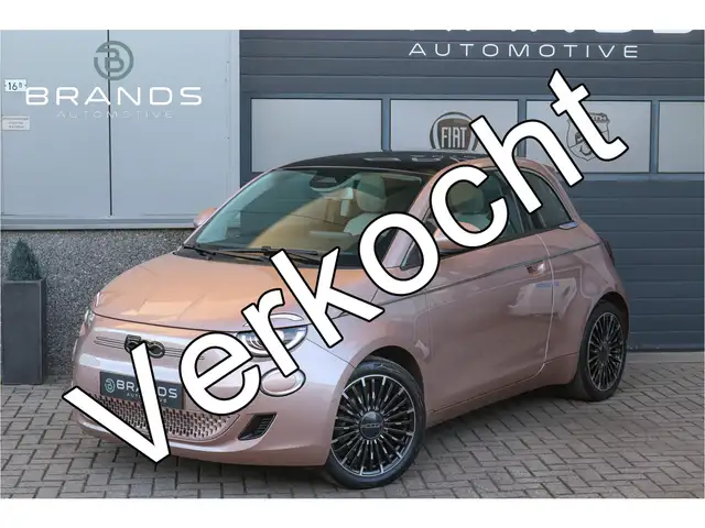 Fiat 500e 3+1 La Prima 42 kWh Rose Panodak Stoelverwarming G