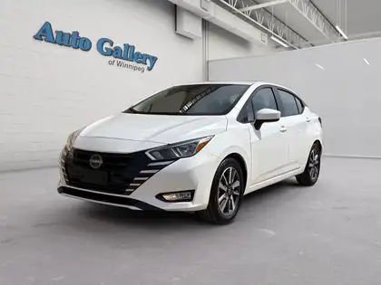 White 2024 Nissan Versa SV FWD Sedan Front-Wheel Drive Continuously Variable Transmission