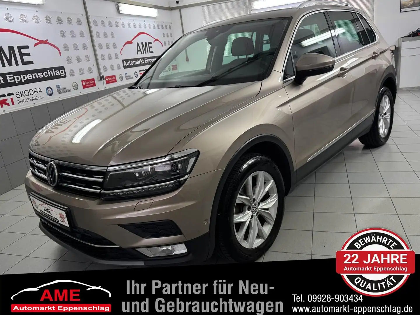 Volkswagen Tiguan Highline 2.0 TDI 4Motin Head-Up Panorama Beige - 1