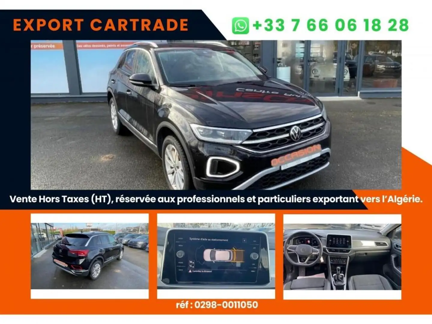 Volkswagen T-Roc Style 1.5 TSI 150cv DSG7 Prix affiché HORS TAXES special export DEPUIS LA FRANCE Schwarz - 1