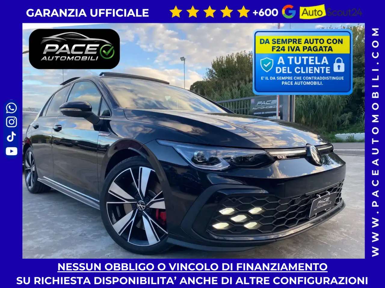 Volkswagen Golf GTI 245 PELLE TETTO MATRIX IQ LED NAVI ACC HUD PDC DCC