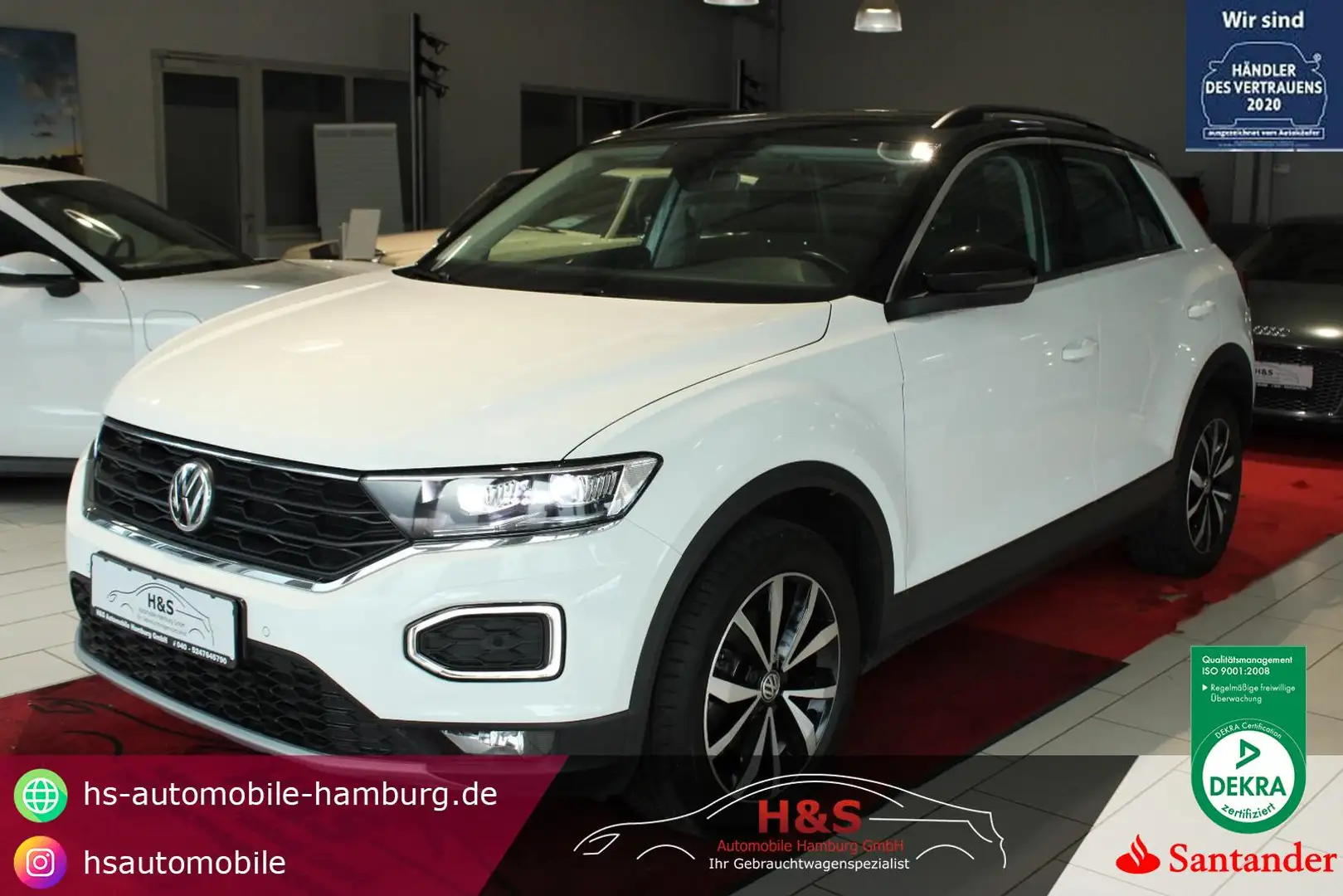 Volkswagen T-Roc 1.0 TSI OPF Style*PDC*CARPLAY*ACC Weiß - 1