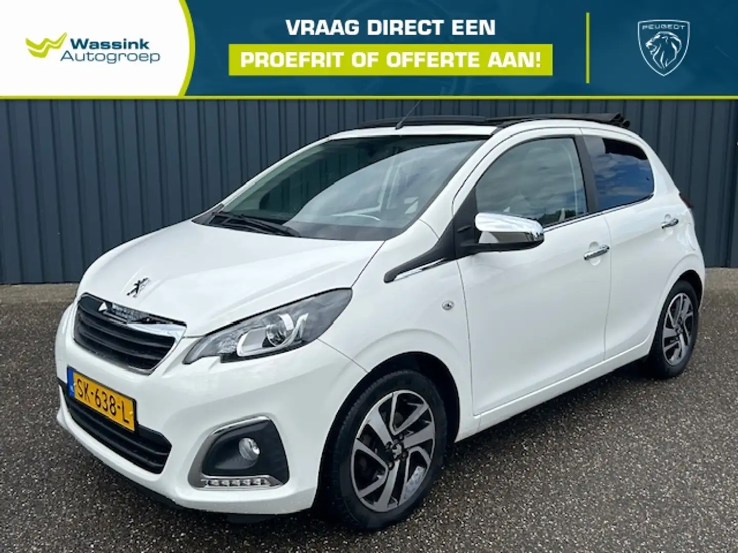 Peugeot 108 1.0 e-VTi 68pk 5D TOP! Allure I Navigatie I Camera Blanc - 1
