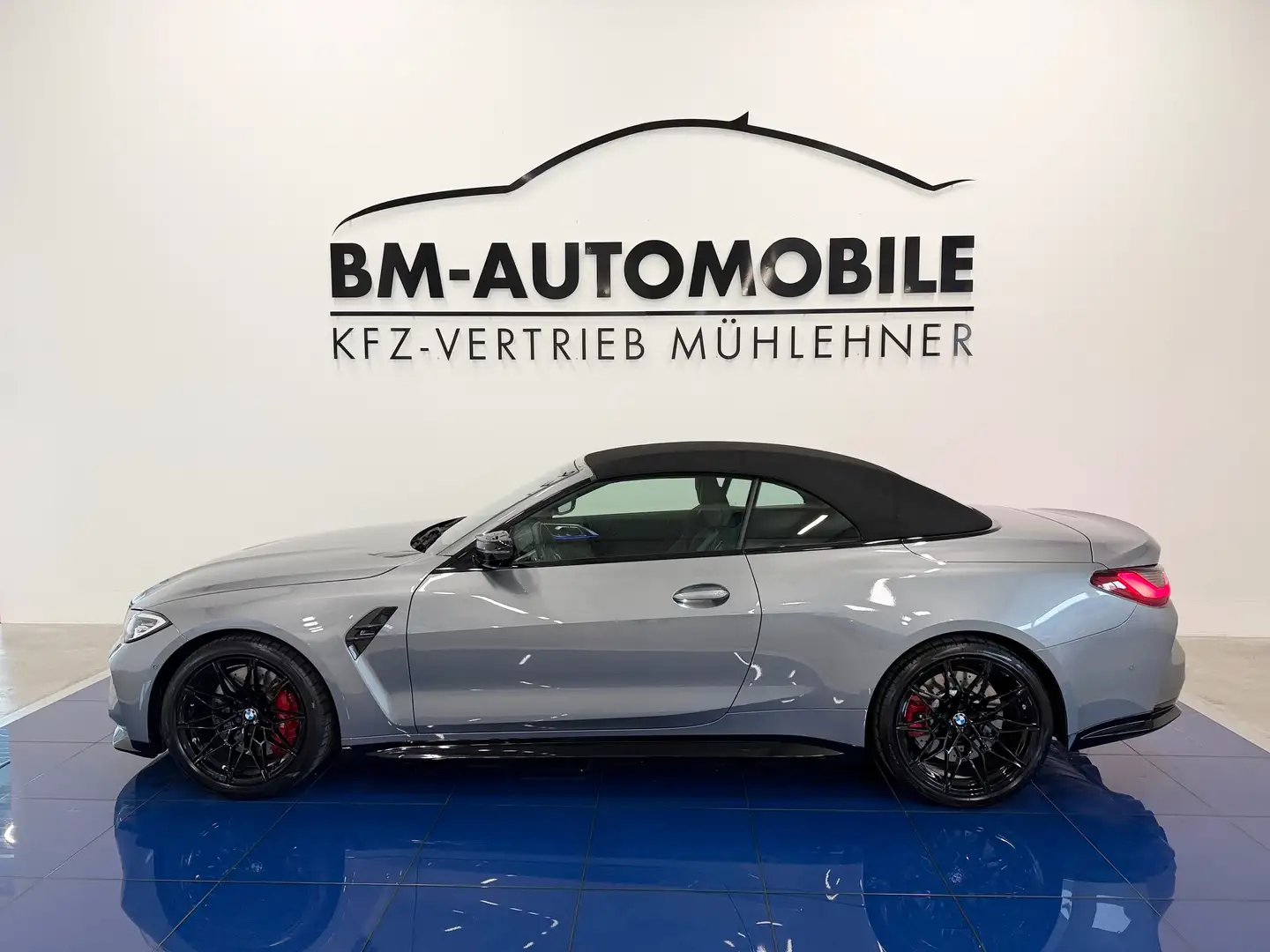 BMW M4 Competition xDrive Cabrio,HeadUp,H&K,Vollleder, Grijs - 2