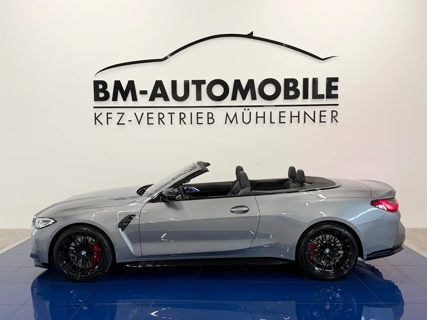 BMW M4 Competition xDrive Cabrio,HeadUp,H&K,Vollleder, Grijs - 1