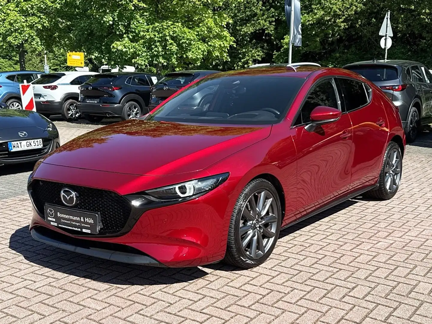 Mazda 3 M Hybrid SELECTION DES-P *Matrix-LED*PDC*Navi* Rojo - 1