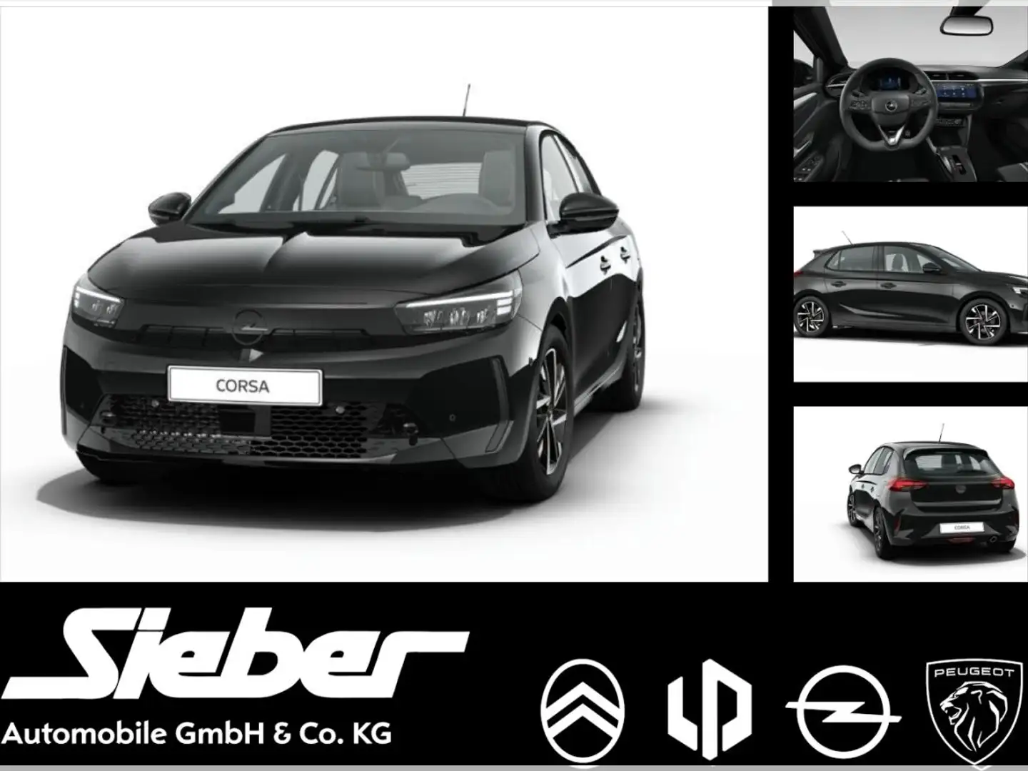 Opel Corsa GS 1.2 Turbo Schwarz - 1