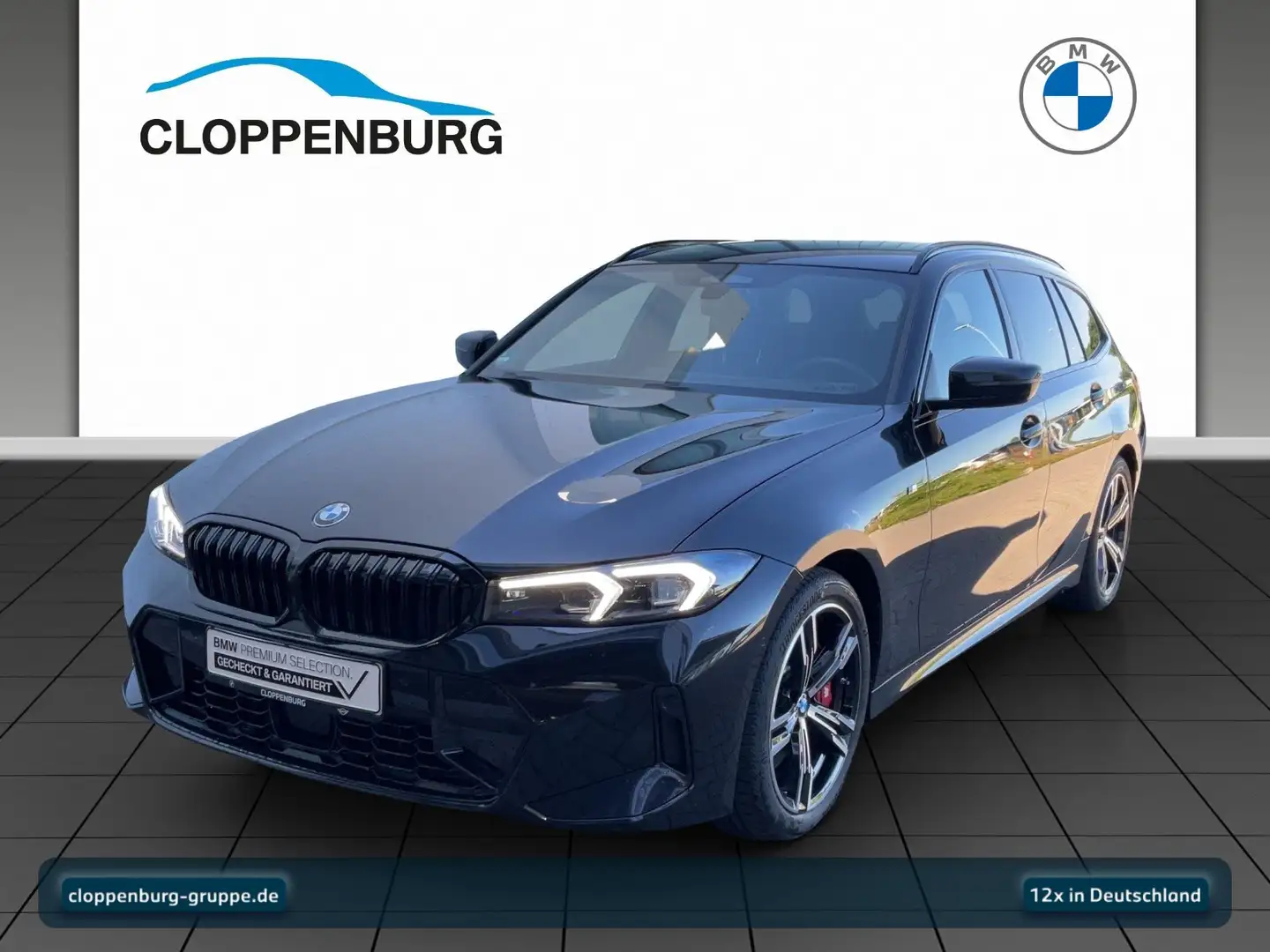 BMW 320 i Touring M Sportpaket Head-Up+AHK+Navi+360° Schwarz - 1