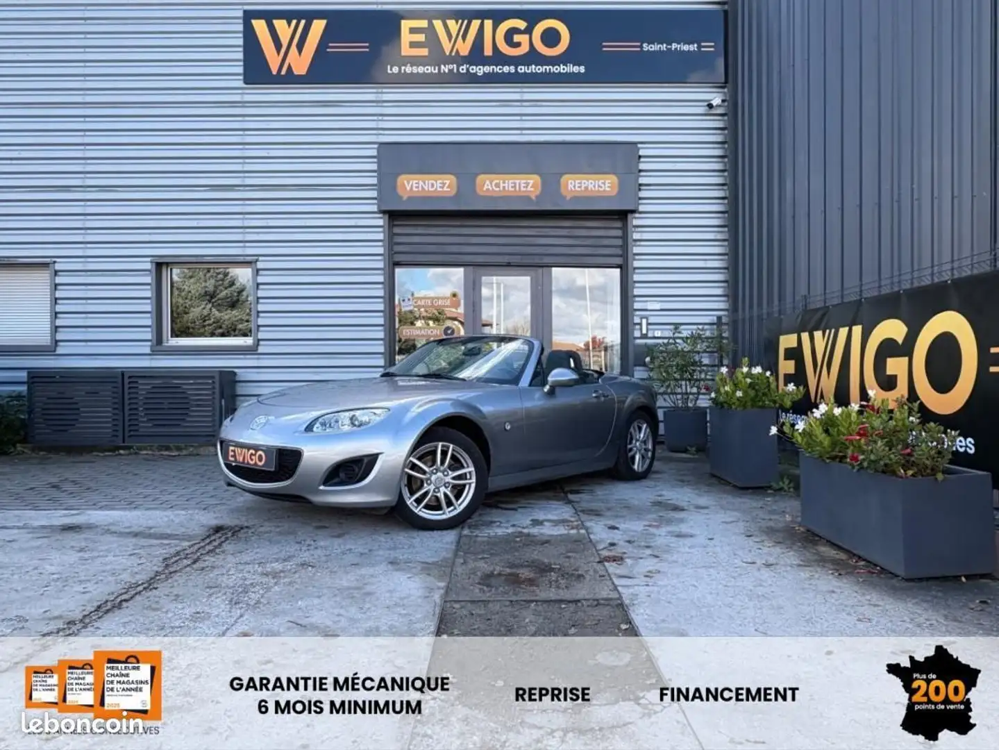 Mazda MX-5 ROADSTER 1.8 MZR 125ch ELEGANCE Sièges Chauffants Gris - 1
