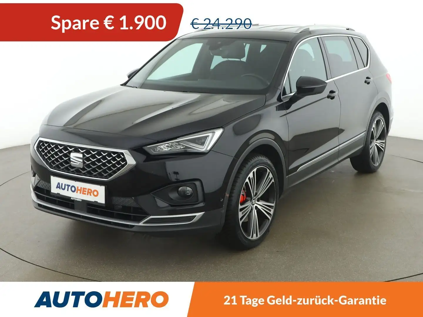 SEAT Tarraco 1.5 TSI ACT Xcellence Aut. *LED*ACC*SPUR*TOT*CAM* Zwart - 1