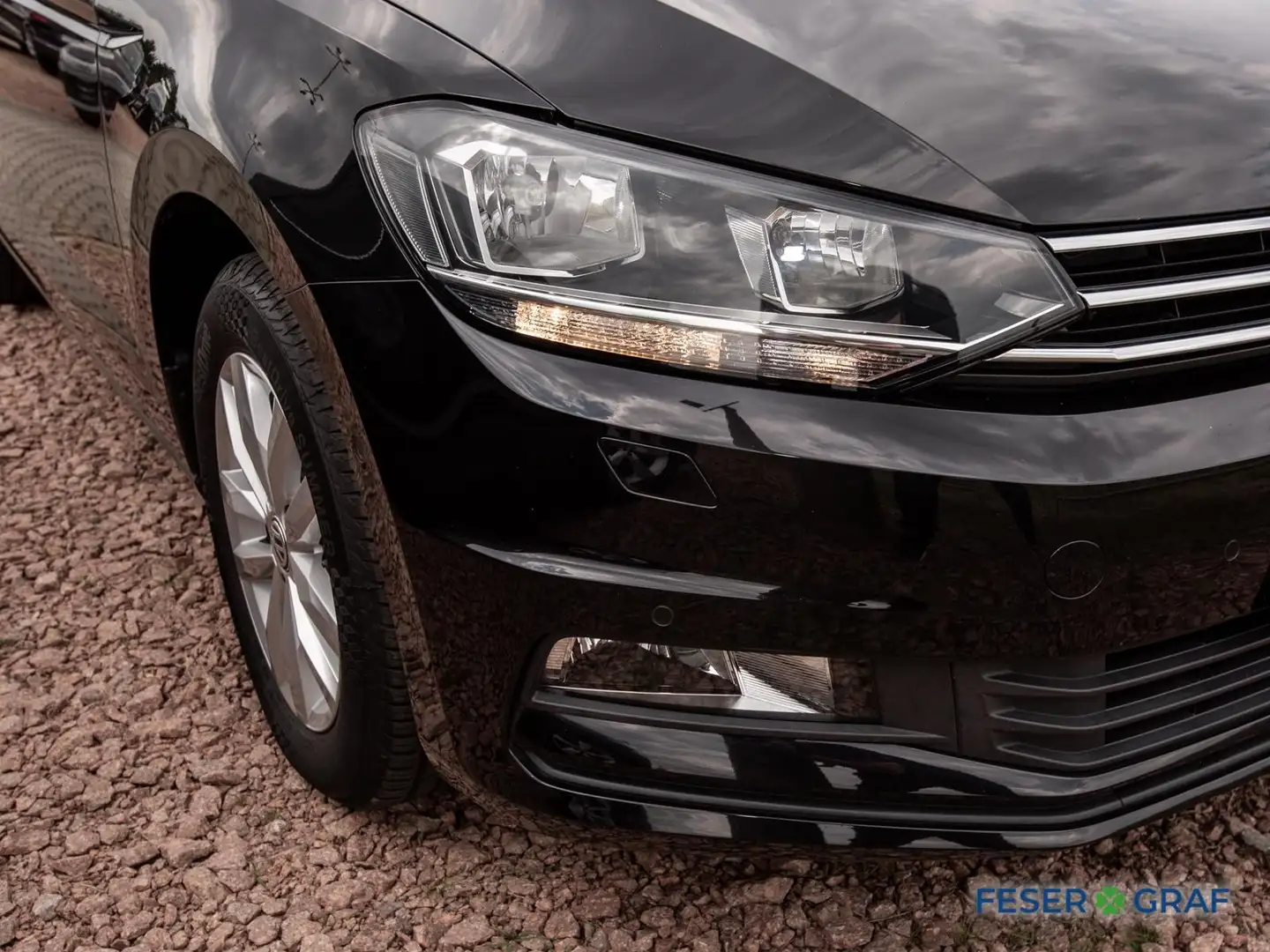 Volkswagen Touran 2.0 TDI Comfortline DSG AHK/Kamera/DiscPro Schwarz - 2