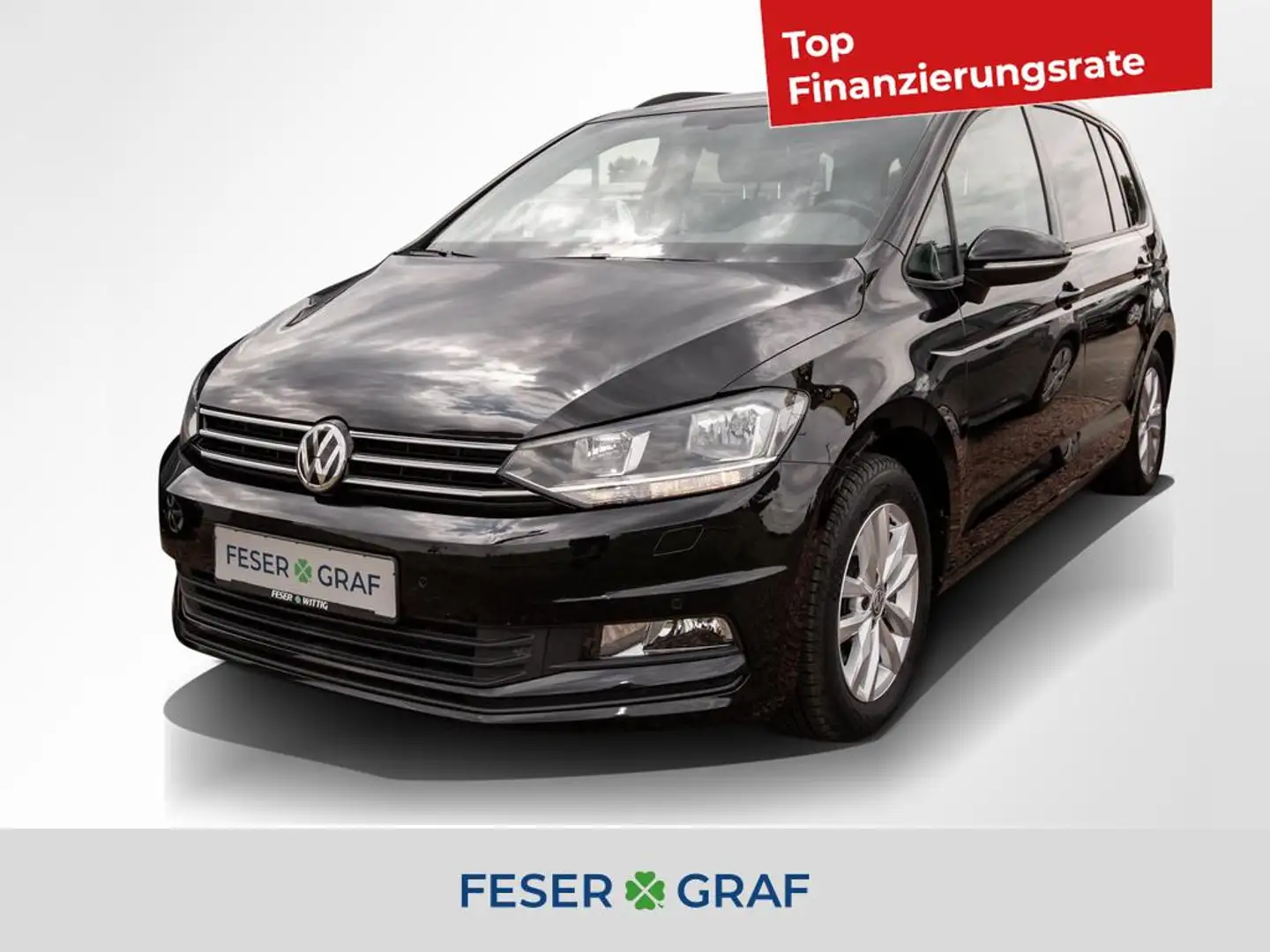 Volkswagen Touran 2.0 TDI Comfortline DSG AHK/Kamera/DiscPro Schwarz - 1