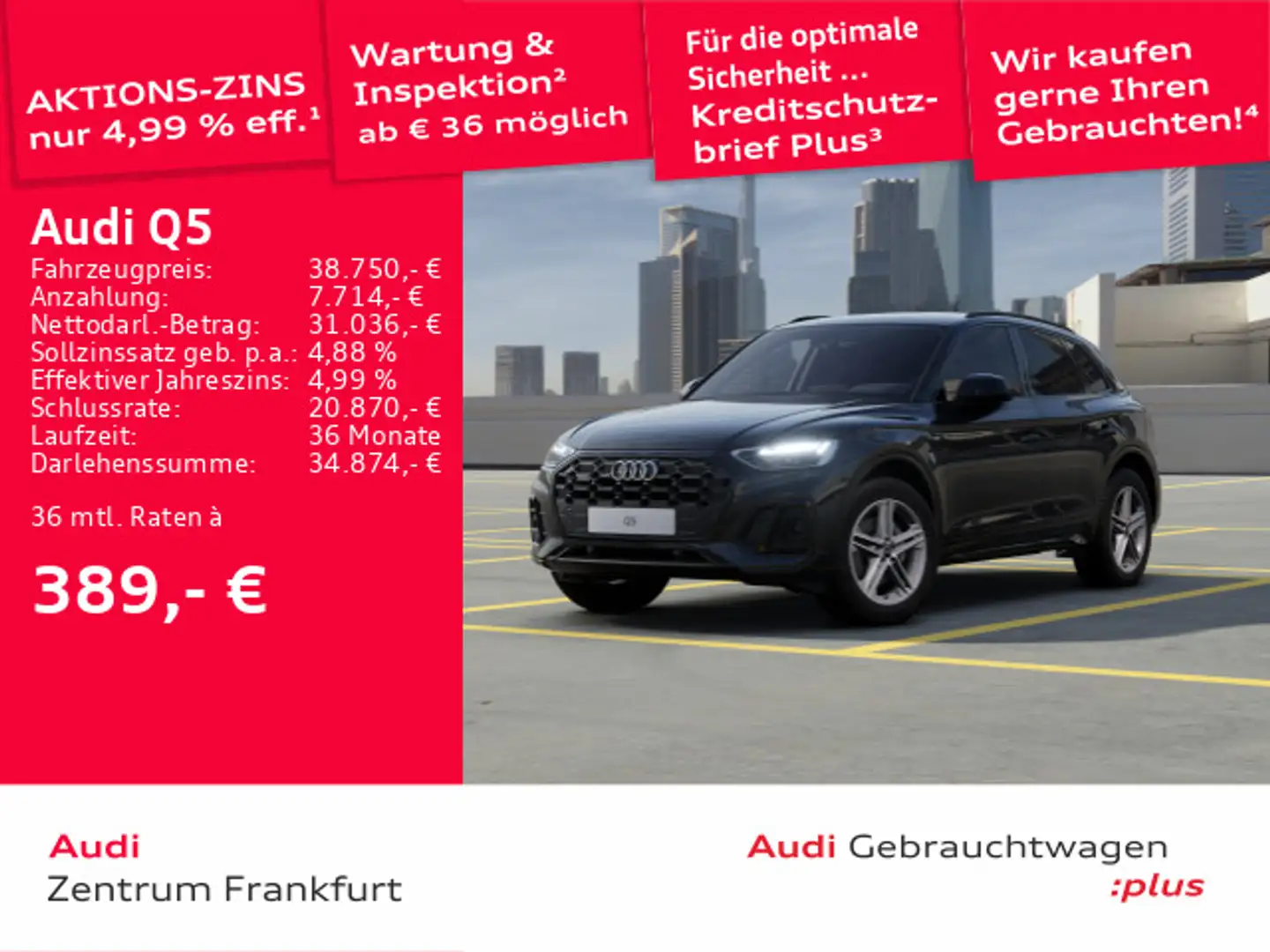 Audi Q5 40 TDI quattro S tronic S line LED VC AHK DAB Noir - 1