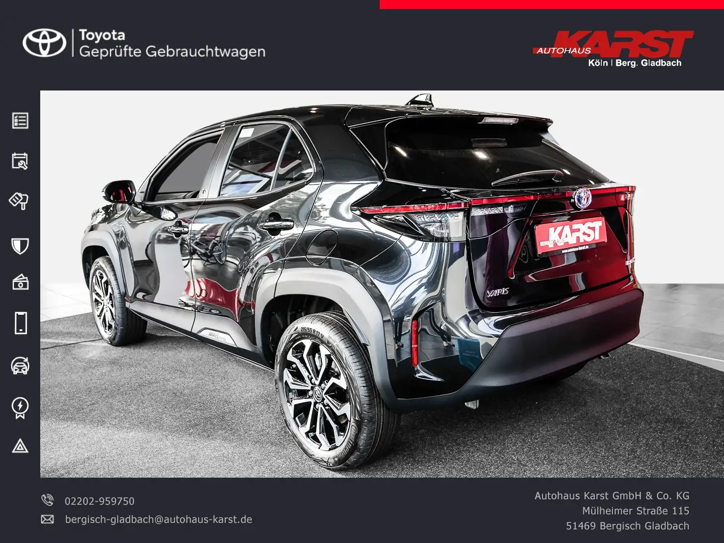 Toyota Yaris Cross 1.5-l Hybrid Team D LED Schwarz - 2