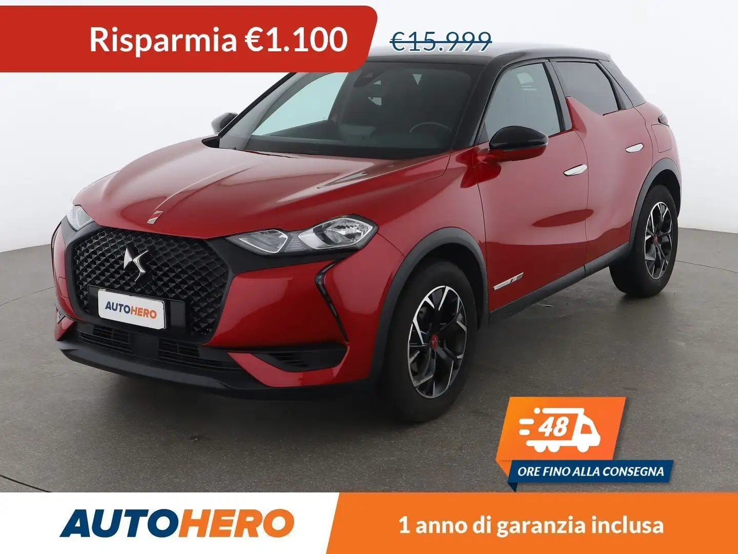DS Automobiles DS 3 Crossback 1.2 PureTech Performance Line 100 CV Rojo - 1